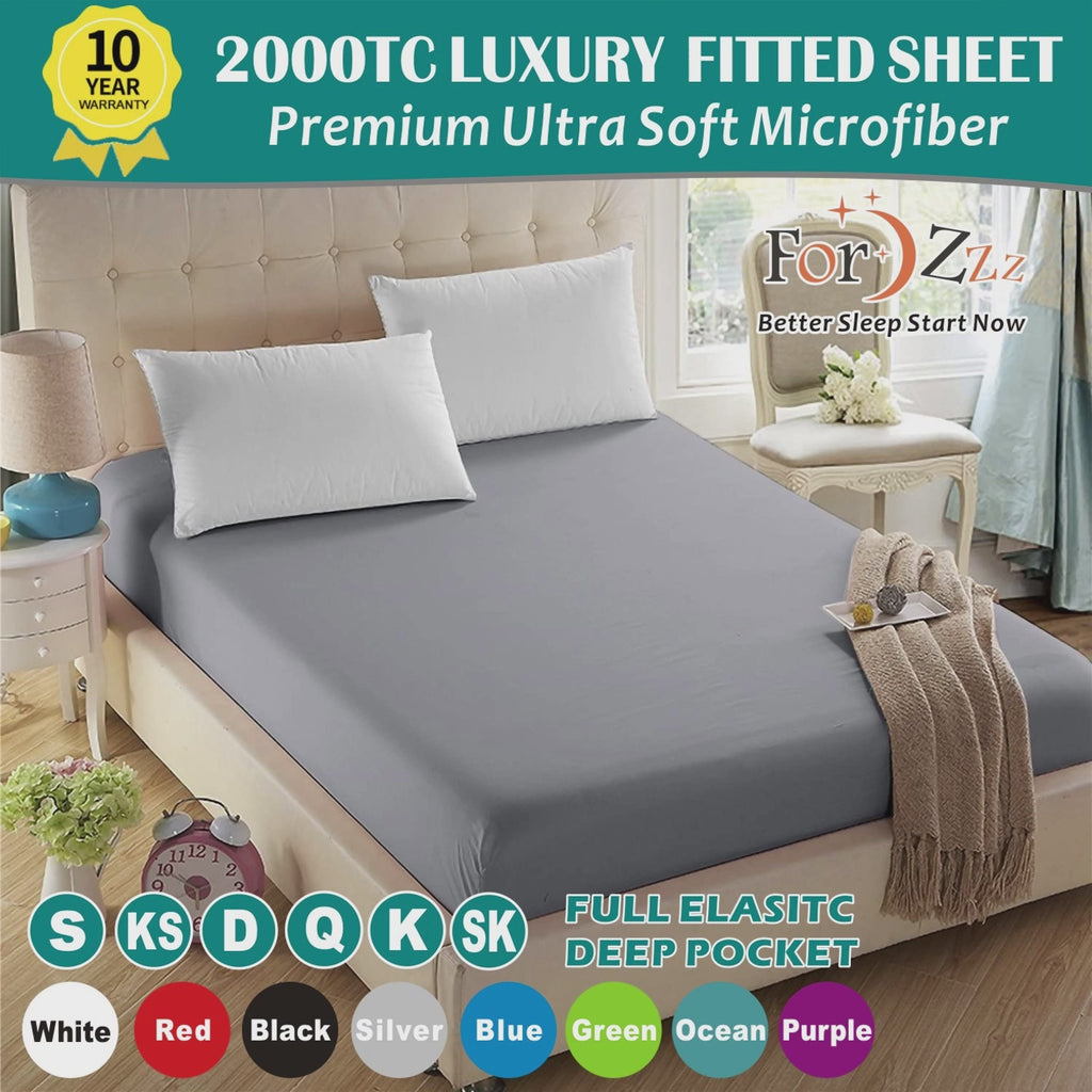 2200TC Extra Deep Pocket Ultra Soft Fitted Bottom Sheet