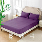 2000TC Nature Ultra Bamboo Blend Fitted Sheet &Pillowcase Set