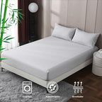 2000TC Nature Ultra Bamboo Blend Fitted Sheet &Pillowcase Set