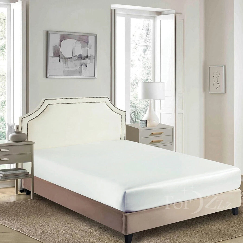 2200TC Art Silk Satin Fitted/Bottom Sheet Bed